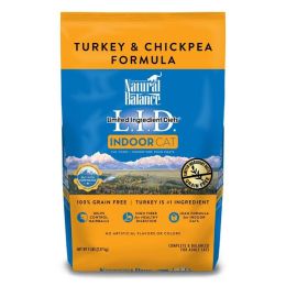 Natural Balance Pet Foods L.I.D Indoor Turkey & Chickpea Formula Cat Food 5 lb
