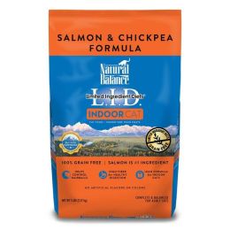 Natural Balance Pet Foods L.I.D Indoor Salmon & Chickpea Formula Cat Food 5 lb