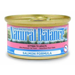 Natural Balance Pet Foods Salmon Formula Canned Cat Wet Food 5.5 oz 24 Pack
