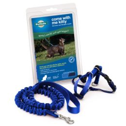 PetSafe Premier Come With Me Kitty Harness & Bungee Leash Combo Royal Blue, Navy Large