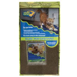 OurPets Cosmic Double Wide Cat Scratcher Scratching Pad Brown, Yellow