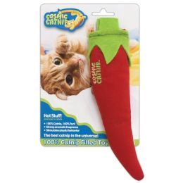 OurPets Cosmic 100% Catnip Filled Chili Pepper 'Hot Stuff' Cat Toy Red, Green