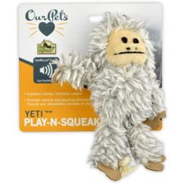 OurPets Play N Squeak Yeti Catnip Toy Grey One Size