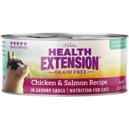 Health Extension Chicken & Salmon  Cat Food 2.8oz (Case of 24)
