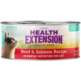 Health Extension Beef & Salmon  Cat Food 2.8oz (Case of 24)