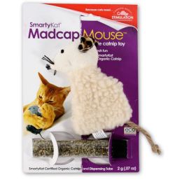 SmartyKat Madcap Mouse Refillable with Catnip Tube Cat Toy Assorted