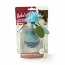 Petlinks Dizzy Thing Spinning Cat Toy Blue, Green One Size