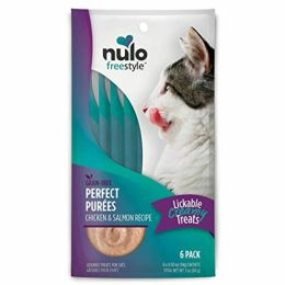 Nulo FreeStyle Perfect Purees Creamy Cat Treat Chicken & Salmo 0.5oz 6pk
