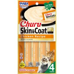 Inaba Cat Churu Purees Skin&Coat Chkn 2Oz/6Ct