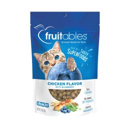 Fruitables Limited Ingredient Crunchy Cat Treats Chicken w/Blueberry, 1ea/2.5 oz