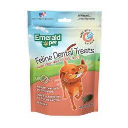 Emerald Pet Feline Cat Dental Treat Salmon Flavor 3 oz