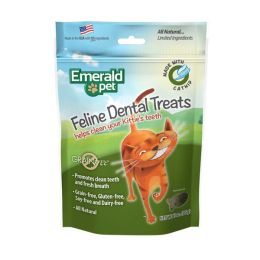 Emerald Pet Feline Cat Dental Treat Catnip Flavor 3 oz