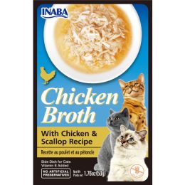 Inaba Cat Broth Chicken Scallop 6Ct/1.76Oz