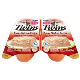 Inaba Cat Twin Cups Tuna Chicken 6Ct/2.46Oz
