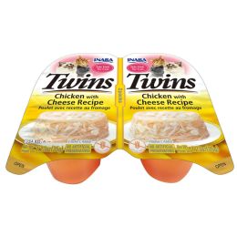Inaba Cat Twin Cups Chicken Cheese 6Ct/2.46Oz