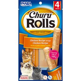 Inaba Cat Churu Rolls Chkn Wrap Chicken 6Ct/1.04Oz