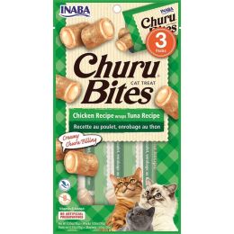 Inaba Cat Churu Bite Chkn Wrap Tuna 6Ct/1.05Oz