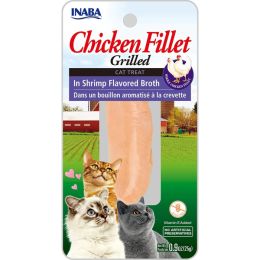 Inaba Cat Grill Fil Chicken/Shrimp Broth 0.9Oz/6Ct