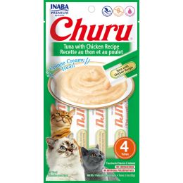 Inaba Cat Churu Puree Tuna Chkn0.52Oz/6Ct