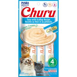 Inaba Cat Churu Puree Tuna Scallop 0.52Oz/6Ct