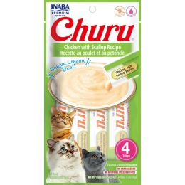 Inaba Cat Churu Puree Chkn Scallop 0.52Oz/6Ct