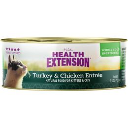 Health Extension Turkey & Chicken Entre Cat Food 5.5oz (Case of 24)