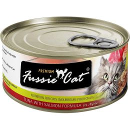 Fussie Cat Premium Tuna Salmon In Aspic 2.82oz/24 Can