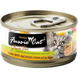 Fussie Cat Premium Tuna With Anchovies 5.5oz/24 Can