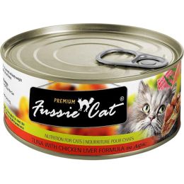 Fussie Cat Premium Tuna Chickenliver In Aspic 2.82oz/24 Can